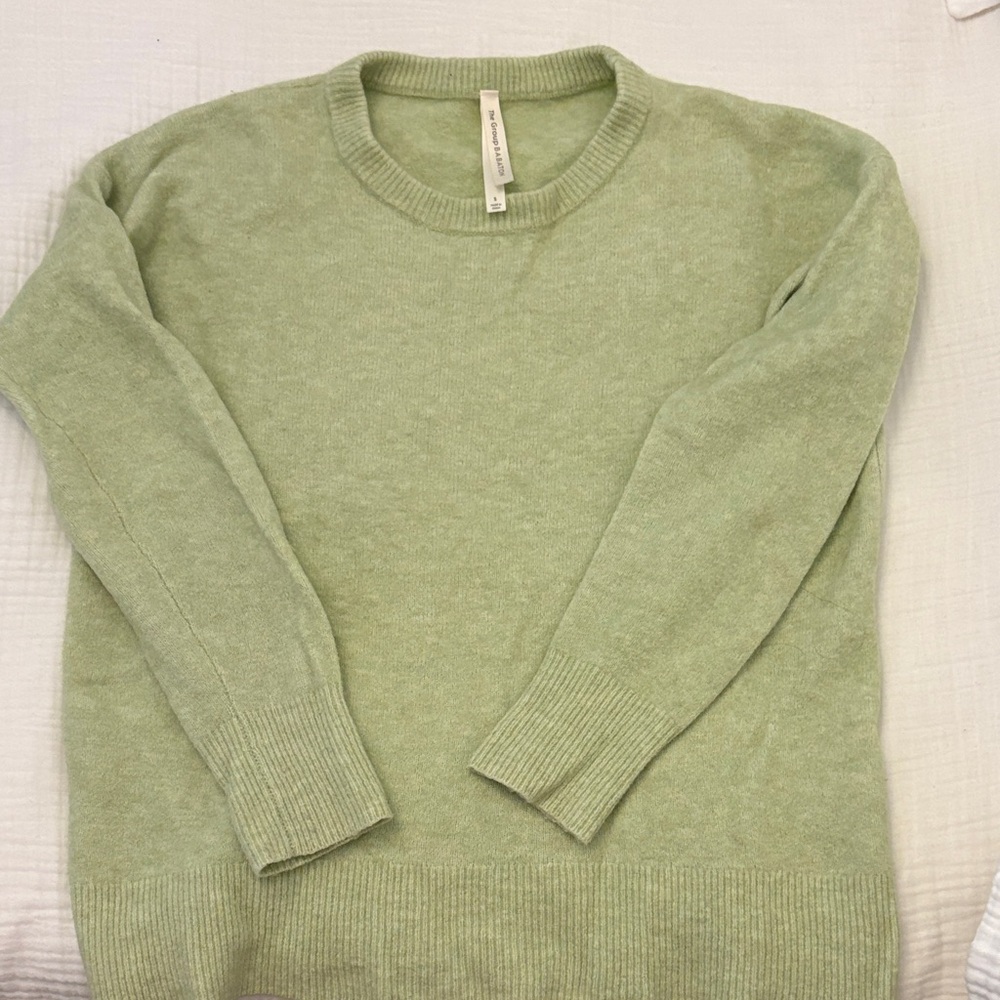 Babaton Light Green Crewneck Sweater